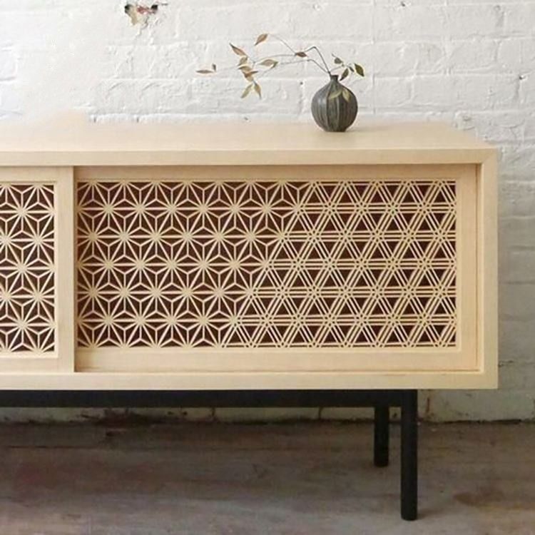 Εσωτερικός διακοσμητικός ξυλουργικής διαιρέτης δωματίων ξύλου πεύκων Kumiko στερεός που προσαρμόζεται