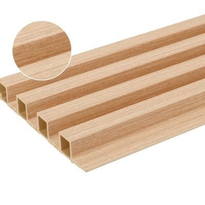 Δαστική επένδυση εσωτερική πλαστική σύνθετη επιφάνεια κάλυψης με φλυτζάνη Wainscoting Βινύλιο ξύλο διακοσμητικό 3D πίνακα τοίχου WPC