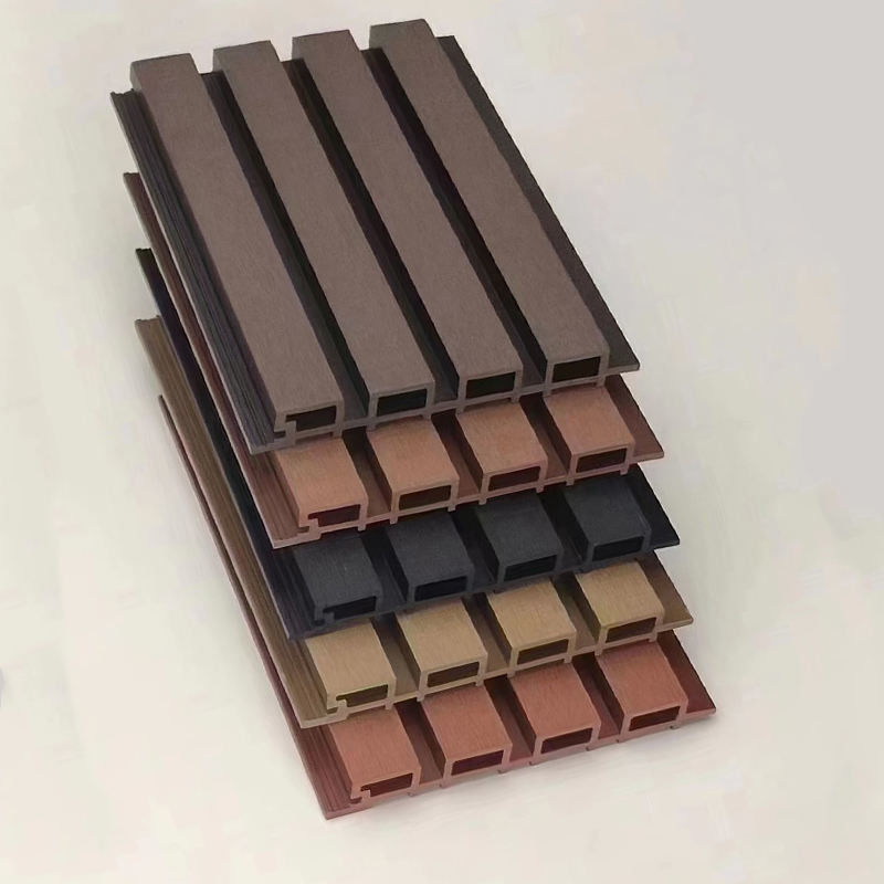 Υψηλής ποιότητας κούφιο φράχτη φλεγόμενη συμπαραγωγή διακοσμητικό ξύλο πλαστικό σύνθετο Wpc εξωτερικό τοίχωμα επένδυση