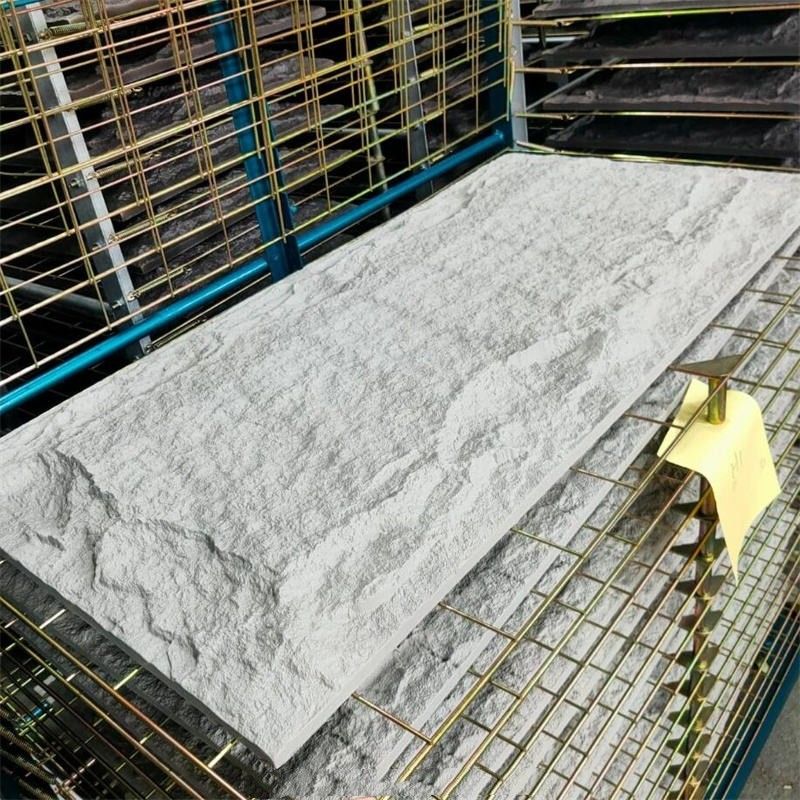 Εσωτερικός και εξωτερικός τοίχος ΠΕ πέτρινο πάνελ πλαστό πέτρα τεχνητό πέτρινο τοίχο πάνελ