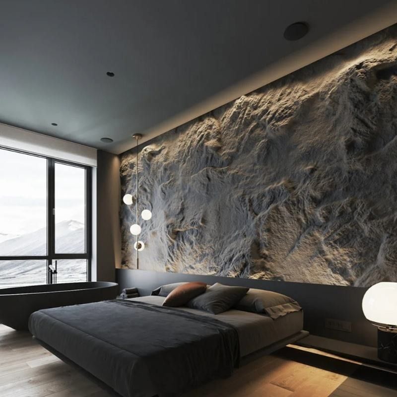 Φαρμακευτική τιμή Τεχνητή Φύση Πέτρα PU Φούσκα Πέτρα Για τοίχο Διακόσμηση PU 3D τοίχος Πίνακα