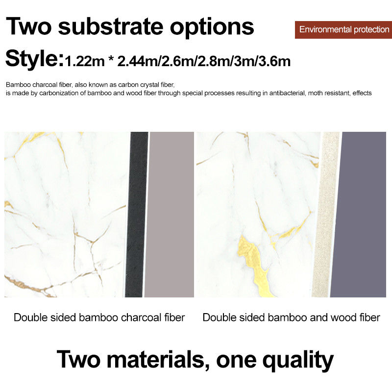 Βαμβούλο Γαιάνθρακας ξύλο Φανίρισμα Μεταλλικό τοίχωμα Διακοσμητική πλάκα Βαμβούλο ΠΕΤ μεταλλική πλάκα