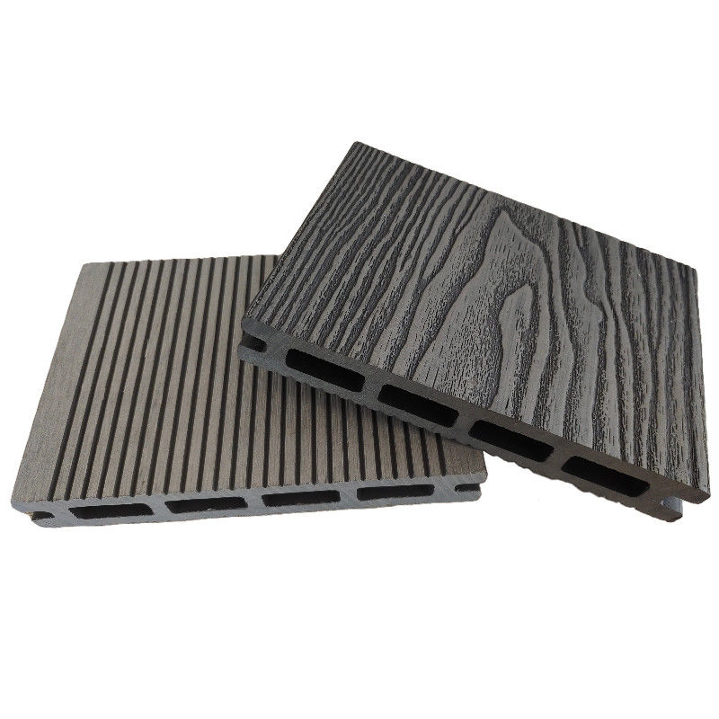 Εξωτερικό ξύλο Πλαστικό σύνθετο Γεμίσμα ξύλινο δάπεδο 3D ανάγλυφο WPC δάπεδο σύνθετο πάτωμα