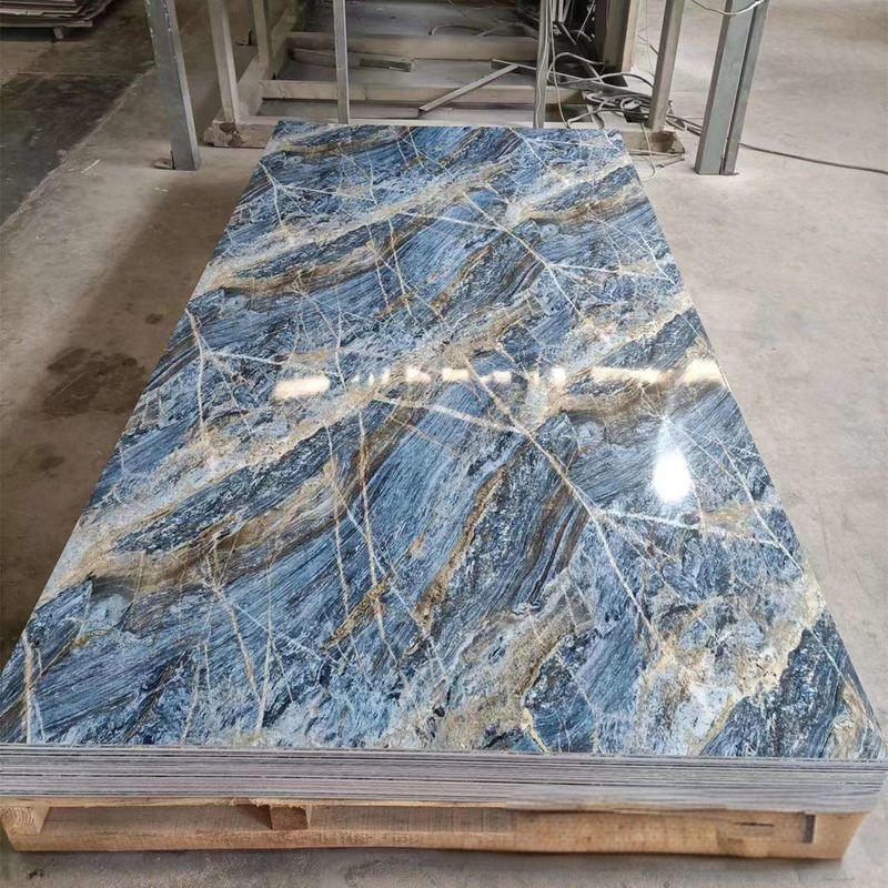 Ελαφρύ UV PVC μαρμάρινο φύλλο τοίχου Πίνακα σε 3 mm ή 4 mm πάχος 3d