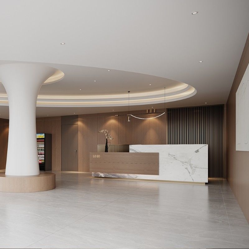 Βαμβούλο άνθρακα ξύλο επιφάνειας κάλυψης καθρέφτη πλευρική πυρόσβεση PVC τοίχωμα Πίνακα για το γραφείο διαμερίσματος