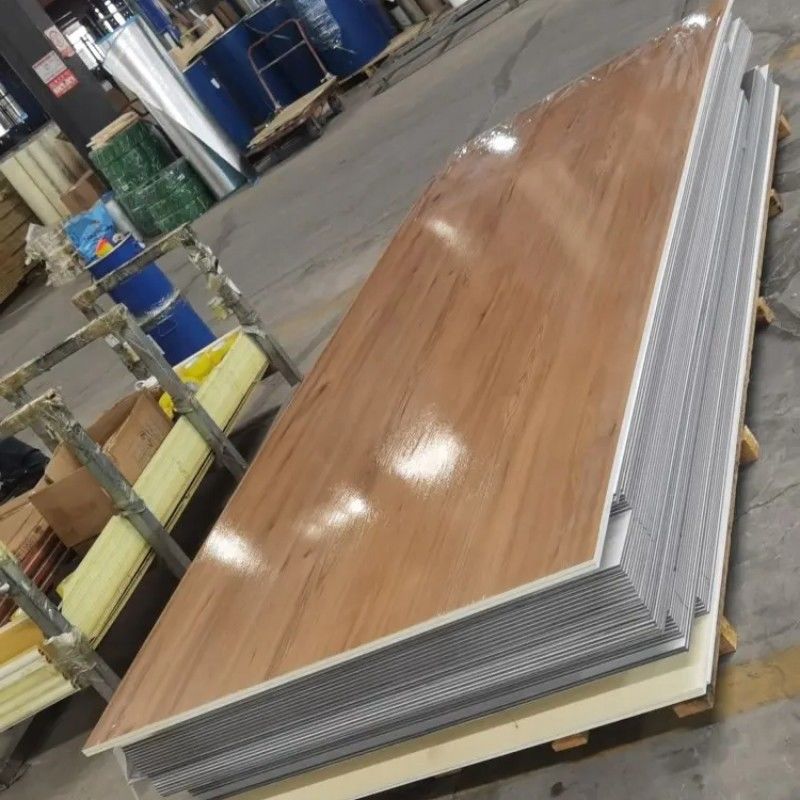 Βαμβούλο άνθρακα ξύλο επιφάνειας κάλυψης καθρέφτη πλευρική πυρόσβεση PVC τοίχωμα Πίνακα για το γραφείο διαμερίσματος