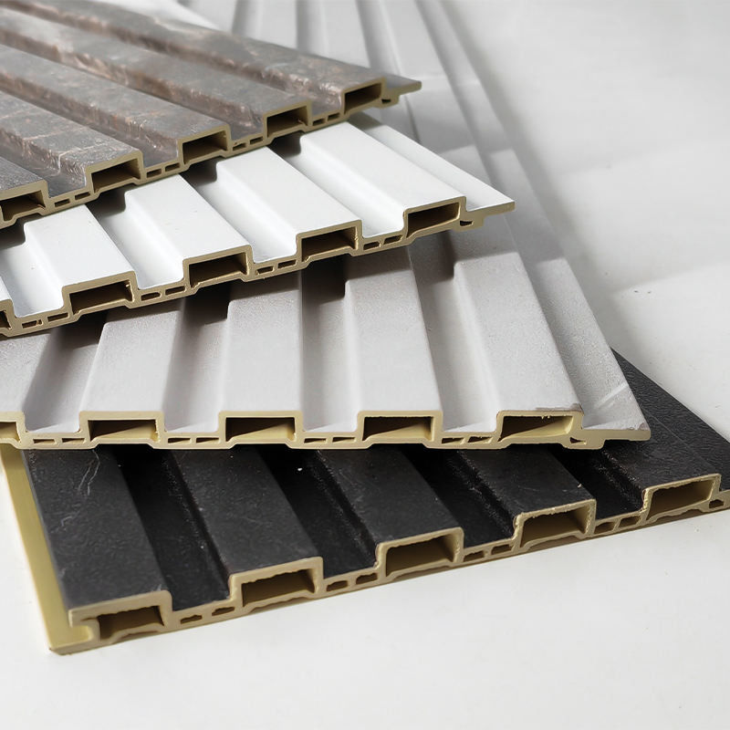 Σύγχρονη εσωτερική τέχνη Louver διακοσμητικά 3d πλεγμένα Wpc τοίχοι για τοίχους ή οροφές και εσωτερική τηλεόραση PVC κάλυψη πάνελ