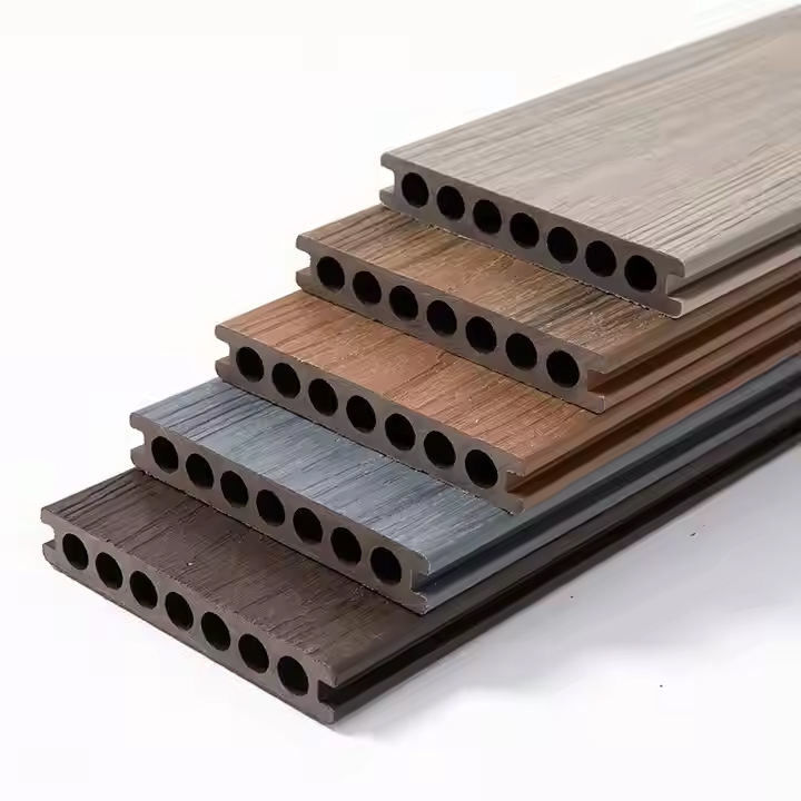 Καυτή πώληση Custom Hollow WPC Co-extrusion Decking Floor Outdoor Garden Decking Panels With Accessories (Κατά παραγγελία)