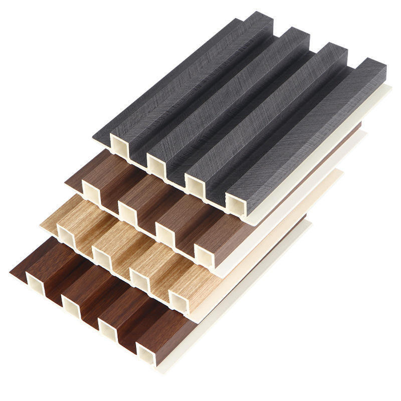 WPC ξύλινο τοίχωμα συνθετικό WPC τοίχωμα επένδυση πλακάκια εσωτερικό το φλεβωτό τοίχωμα