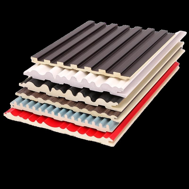 WPC ξύλινο τοίχωμα συνθετικό WPC τοίχωμα επένδυση πλακάκια εσωτερικό το φλεβωτό τοίχωμα