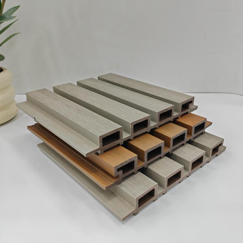 WPC μοντέρνο γεωμετρικό σχέδιο Αδιάβροχο εξωτερικό τοίχωμα συνθετικό εξωτερικό επένδυση 5+ χρόνια εγγύηση γραφική λύση