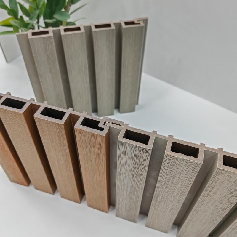 WPC μοντέρνο γεωμετρικό σχέδιο Αδιάβροχο εξωτερικό τοίχωμα συνθετικό εξωτερικό επένδυση 5+ χρόνια εγγύηση γραφική λύση