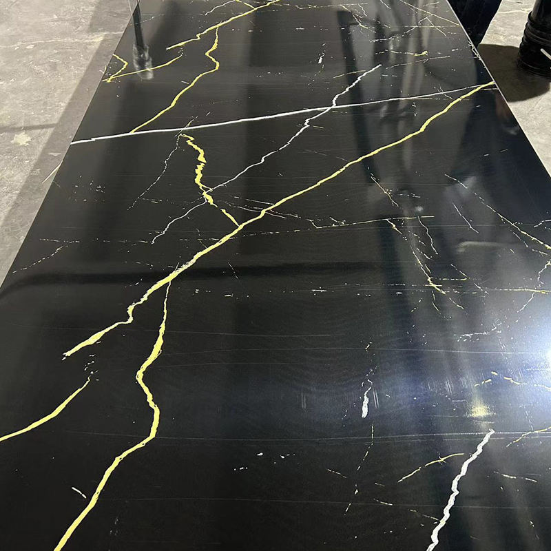 600*2440mm 4mm 5mm Custom Design SPC Μαρμάρινο Πίνακα Αδιάβροχο για το εσωτερικό Πίνακα τοίχου PVC πλαστικό UV μαρμάρινο φύλλο