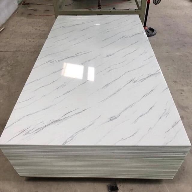 Υψηλής ποιότητας PVC τοίχωμα με UV μαρμάρινο αποτέλεσμα υγρασία & υδατοασφαλής WPC για διακόσμηση ξενοδοχείων Καλύτερη τιμή