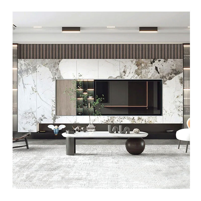 Χονδρική τιμή 4X8 FT PVC Εναλλακτικό Μαρμάρινο Πίνακα Τείχους & Πίνακα Μαρμάρινο φύλλο υψηλής λαμπερής UV επίστρωσης