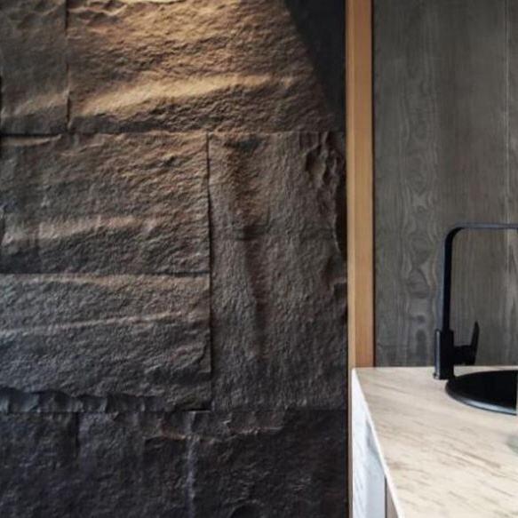 Ελαφρύ μοντέρνο σχεδιασμό πολυουρεθάνιο διακοσμητικό πίνακα τοίχου από πέτρα PU Μεγάλη πλάκα για ξενοδοχεία και εσωτερική χρήση Made in China