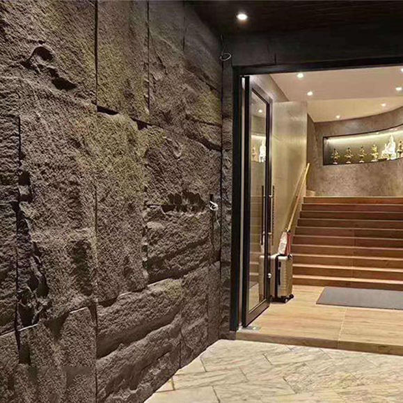 Ελαφρύ μοντέρνο σχεδιασμό πολυουρεθάνιο διακοσμητικό πίνακα τοίχου από πέτρα PU Μεγάλη πλάκα για ξενοδοχεία και εσωτερική χρήση Made in China