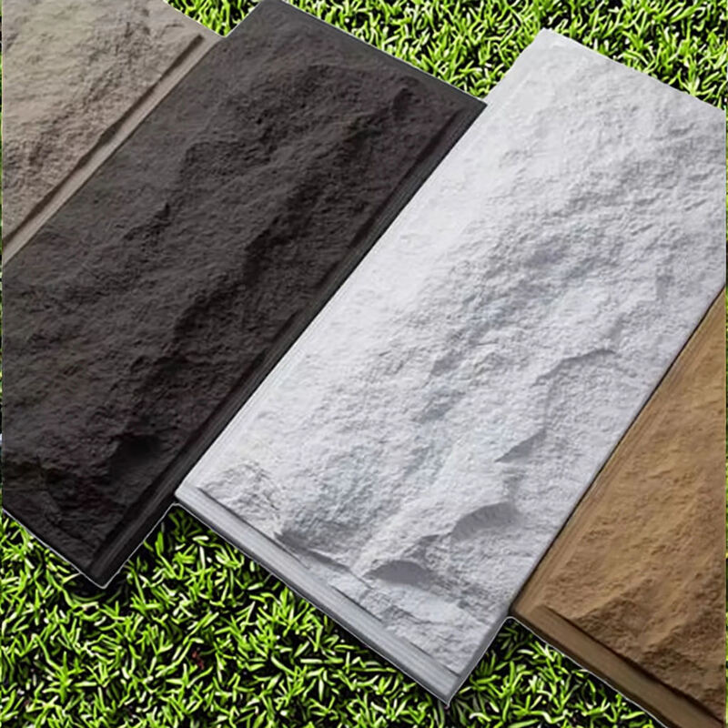 Ελαφρύ μοντέρνο σχεδιασμό πολυουρεθάνιο διακοσμητικό πίνακα τοίχου από πέτρα PU Μεγάλη πλάκα για ξενοδοχεία και εσωτερική χρήση Made in China