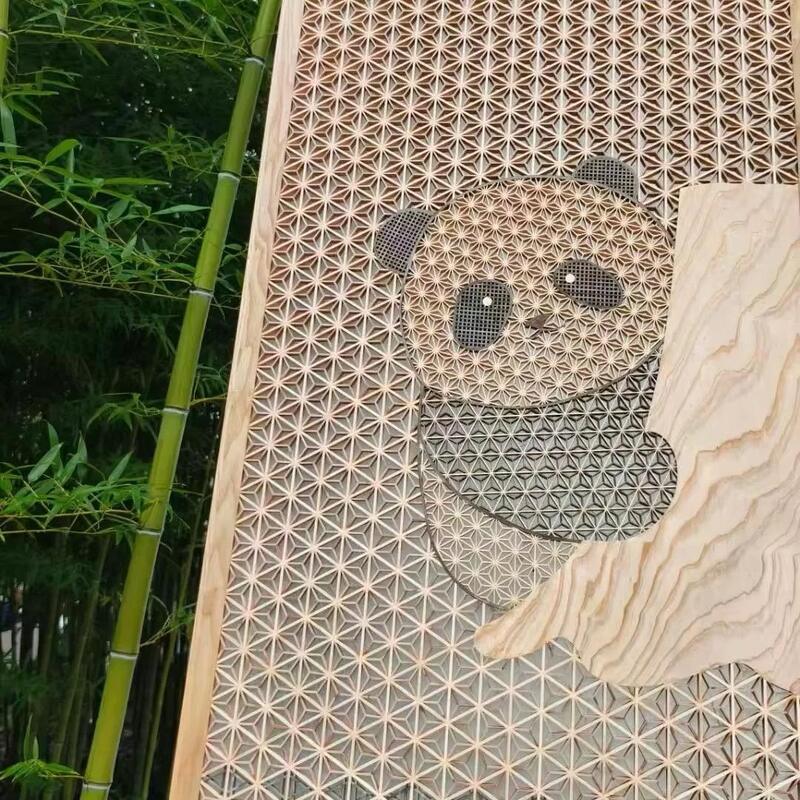 Ξυλουργική Kumiko Ξύλινα Τεχνουργήματα για Ξύλινη Πόρτα Παράθυρο Ξύλινο Κουτί Διακόσμηση Ιαπωνικού Εστιατορίου Διαχωριστικό