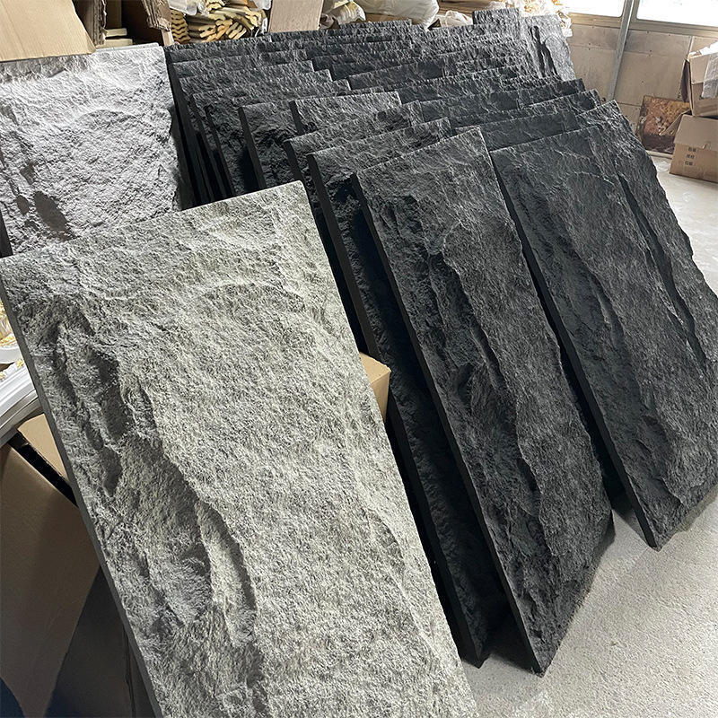 Σύγχρονο μαρμάρινο PU Ευέλικτα πέτρινα πάνελ Περιβαλλοντικά φιλικά Ανθεκτικά στην θερμότητα και τη φωτιά Μεγάλη πλάκα για κτίριο γραφείων Κατασκευασμένη από αφρό πολυουρεθανίου