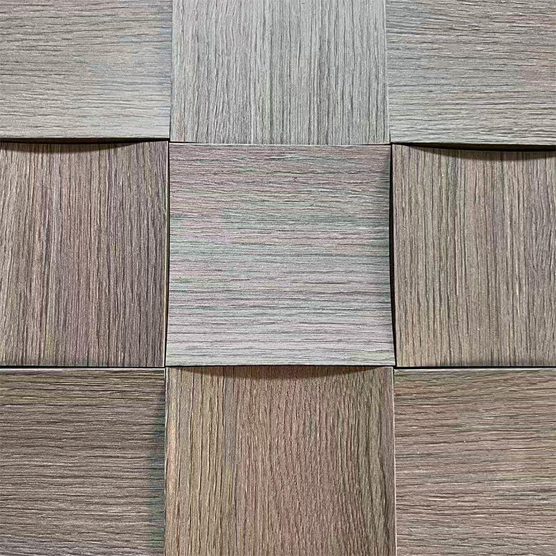 3D Wood Mosaic Acoustic Panels Soundproof Wall Panels for Home Studio Noise Reduction