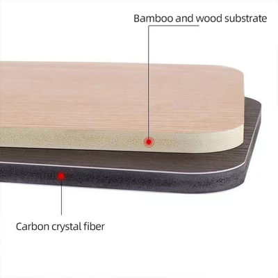 Βαμβούλο Άνθρακα ξύλου Φανίρισμα τοίχωμα WPC Floral Pattern διακοσμητικό τοίχωμα