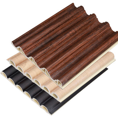 Εργοστάσιο εσωτερική διακόσμηση ξύλο πλαστικό σύνθετο PVC επίστρωση επένδυση πλεγμένο τοίχωμα Wpc εσωτερικό τοίχωμα πάνελ