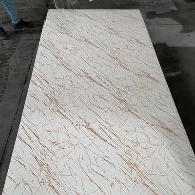 Κινέζος κατασκευαστής 1220x2440mm 3mm PVC μαρμάρινο UV επικάλυψη τοίχου φύλλο πάνελ