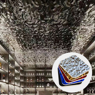 Βαμβούλο Άνθρακα νερού κυματισμός ξύλινο φινέρισμα πλάκα άνθρακα κρύσταλλος πλάκα μπαμπού ξύλινο υφασματικό τοίχωμα