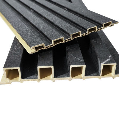 Σύγχρονη εσωτερική τέχνη Louver διακοσμητικά 3d πλεγμένα Wpc τοίχοι για τοίχους ή οροφές και εσωτερική τηλεόραση PVC κάλυψη πάνελ