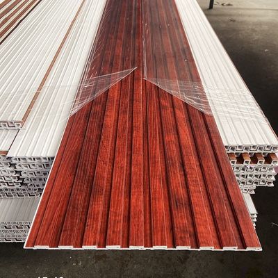 Εσωτερικό πίνακα τοίχου Wpc με υφή ξύλου