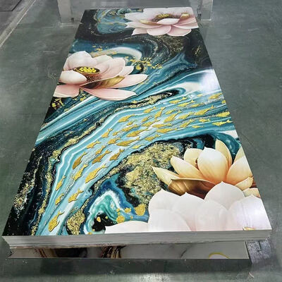 1220*2440mm Προσαρμοσμένο χρώμα UV Board PVC Μαρμάρινο Πίνακα τοίχου για εσωτερική διακόσμηση τοίχων