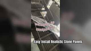 Modern PU Artificial Stone Wall Panels Easy Installation